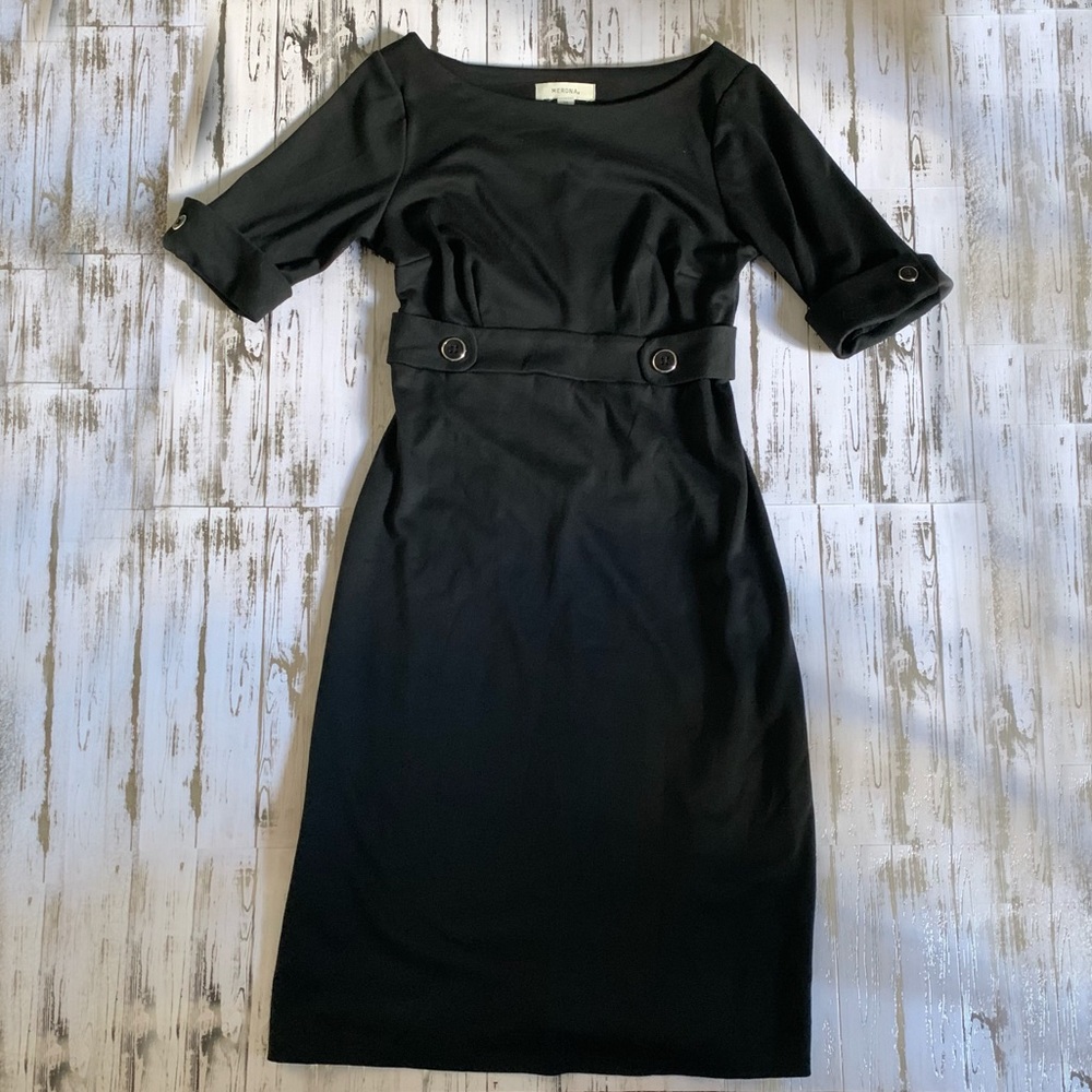 Merona Black Button Dress